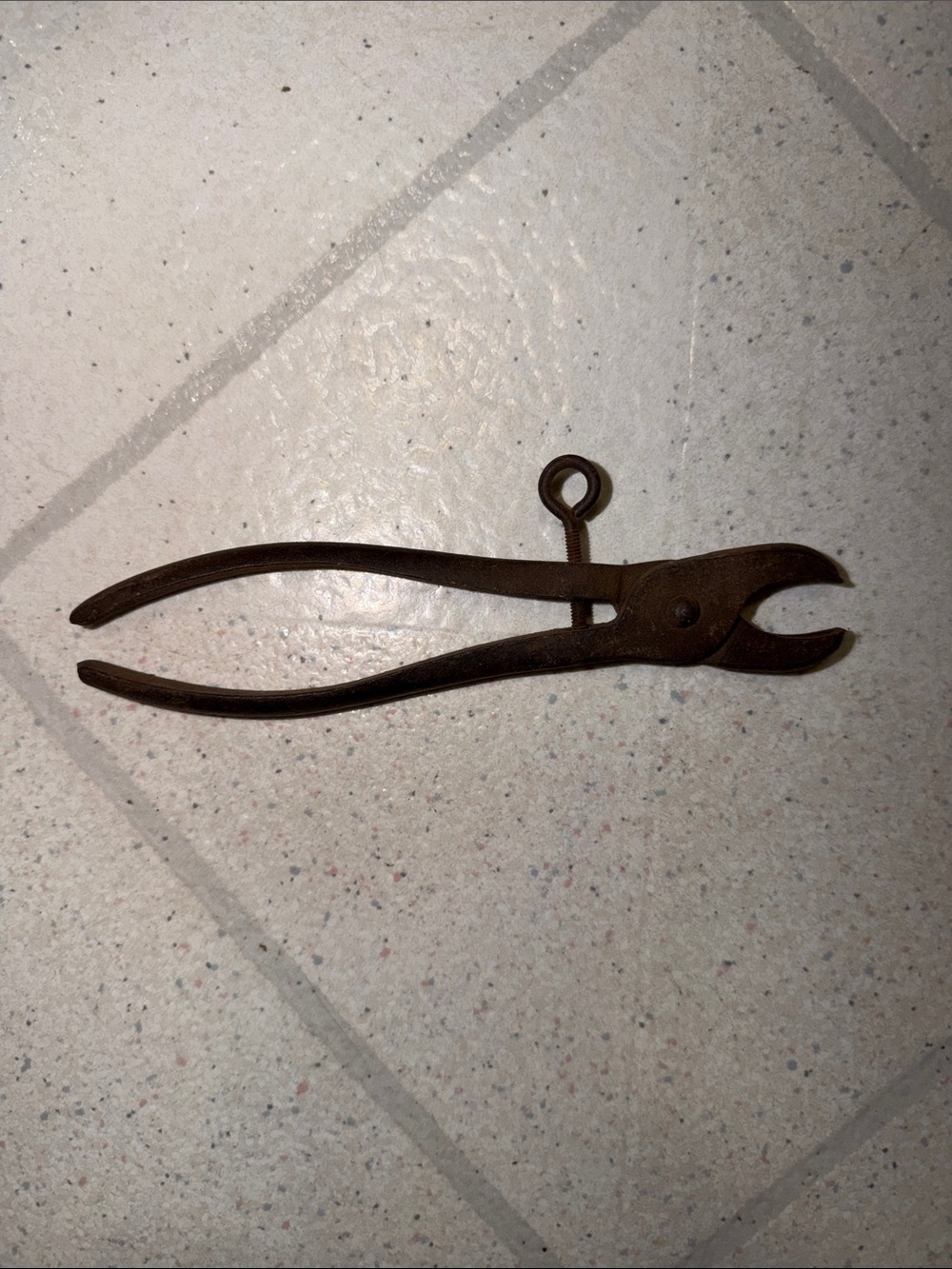 Adjustable Hog Ring Plier Antique Vintage